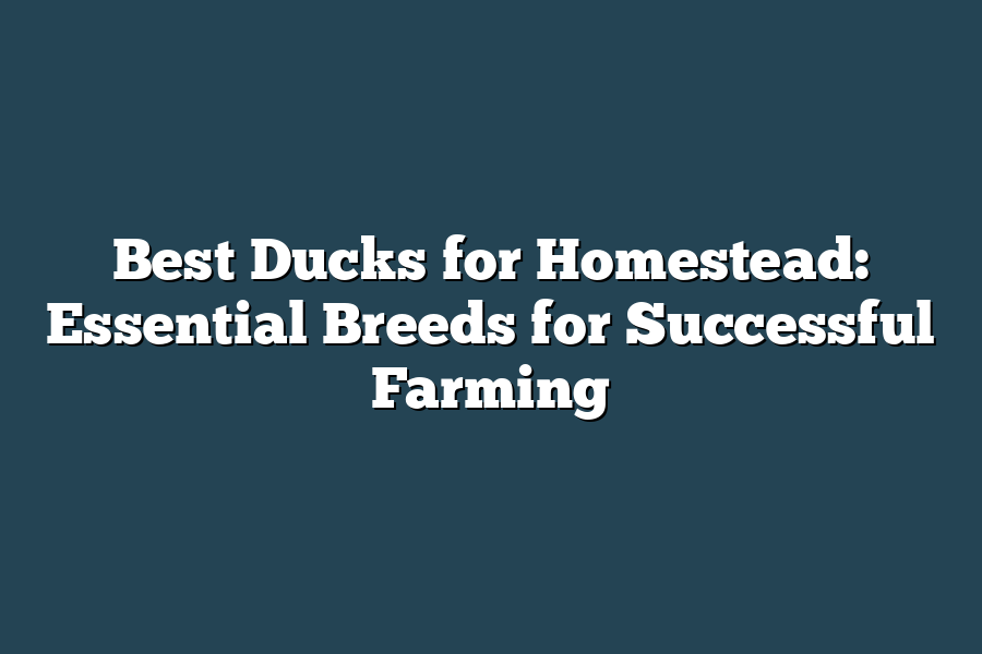 Best Ducks for Homestead: Essential Breeds for Successful Farming